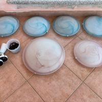 5 PLAFONIERE LUCE APPLIQUE ILLUMINAZIONE LAMPADARI