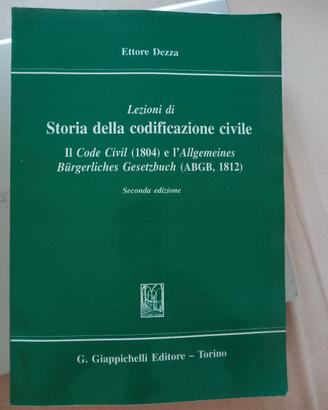 Lezioni di Storia della codificazione civile 