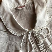 Camicia da notte in cotone, con pizzo sangallo