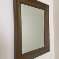 Specchiera antica dorata