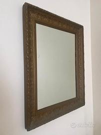 Specchiera antica dorata