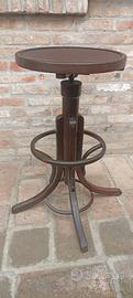 sgabello vintage in legno regolabile