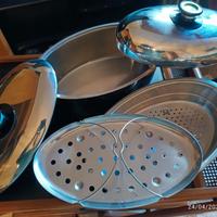 Batteria pentole pesce/arrosto AMC