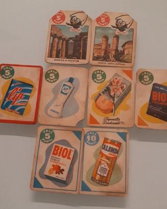 Lotto figurine Miralanza Calimero serie detersivi