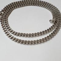 Catena maglia groumette argento massiccio Unisex 