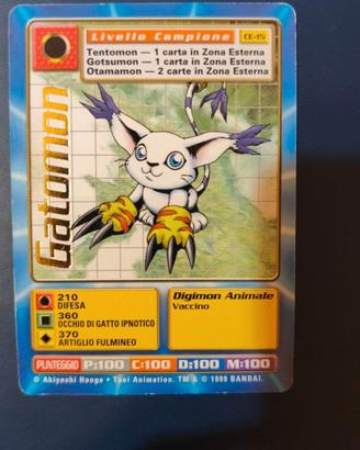 Carta Gatomon CE-15 1999 Digimon