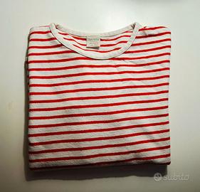 Maglia marinara bianco rosso Zara 11 - 12 anni
