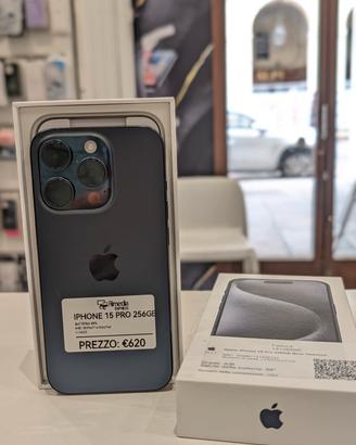 iPhone 15 Pro 256GB blu usato garanzia 