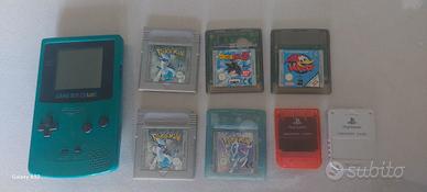 game boy color, memorycard ps1 e giochi game boy