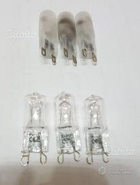 6 lampadine alogene attacco G9