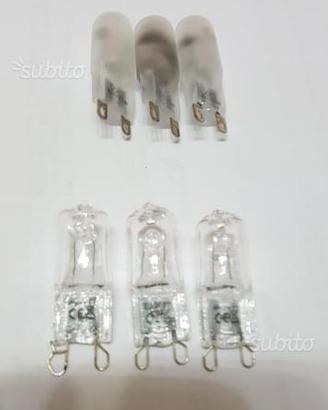 6 lampadine alogene attacco G9