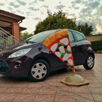 Insegna per pizzeria   "Pizza a forma di statua"