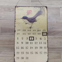 Calendario perpetuo da parete in metallo