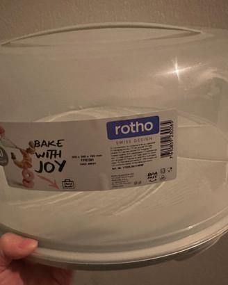 NUOVO Porta Torta con Coperchio e Maniglia da 35cm