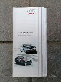 Libretto Audi A4 uso manutenzione 