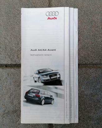 Libretto Audi A4 uso manutenzione 