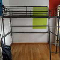 Letto a Soppalco IKEA SVARTA 90x200 Smontato