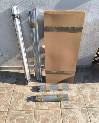 scaffale legno acciaio modulare