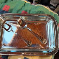 Vassoio silver e vetro