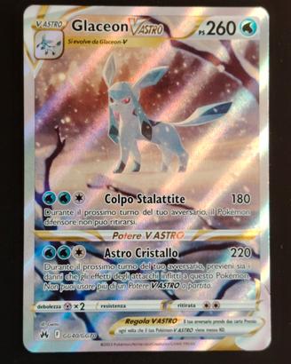 Carta Pokemon Glaceon V Astro - CRZ GG40