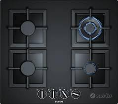 Piano Cottura Gas NUOVO Vetro Nero