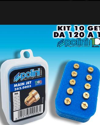 Set Getti Polini 6Mm dal 120 al 138