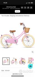 Bicicletta da bambina glerc bike little molly rosa