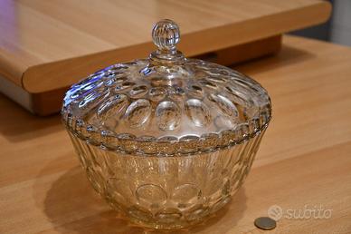 Porta-cioccolatini in vetro con coperchio