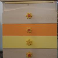 Fasciatoio cassettiera con vaschetta per bagnetto