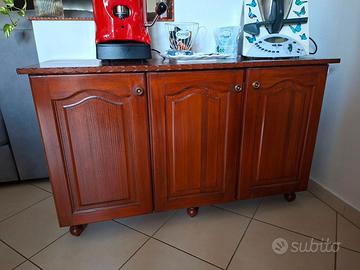 Madia in legno 3 ante 122x72x44