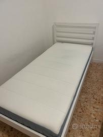 Letto singolo 90x200 ikea con materasso