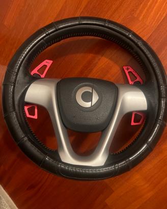 Volante Smart 451 pelle paddle F1 con airbag