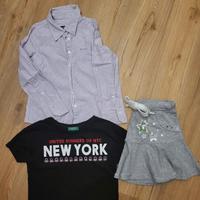 Camicetta, t-shirt, gonna 4 anni