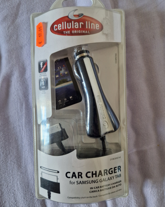 Cellularline/Caricabatteria x Auto per Samsung Tab