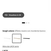 Mensola lack ikea legno