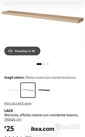 Mensola lack ikea legno