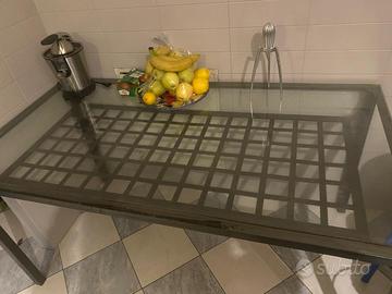 Tavolo cucina in vetro e sedie