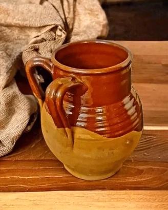 Brocca pignata in terracotta h.17cm