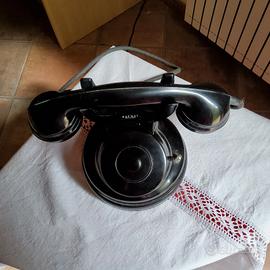 Telefono  Ricevitore Bachelite  ANNI  50/60 nero