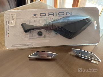 Coppia specchietti Orion TMAX e tappi in acciaio
