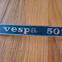 Targhetta posteriore originale Vespa 50 R