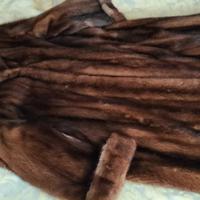 pelliccia di visone lunga