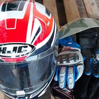 Casco taglia M 58  e guanti St pro Xl