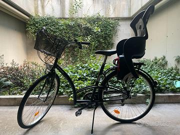 B'TWIN Elops 300 Decathlon con seggiolino bambino