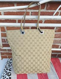 Gucci Borsa tote vintage in tela GG