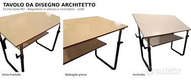 Tavolo da disegno tecnico Architetto Emme Italia