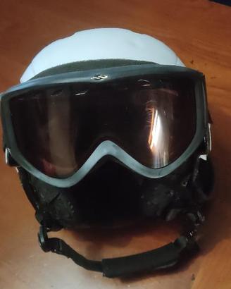 Casco + occhiali sci.