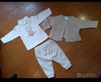 Completo abbigliamento invernale neonata 6 mesi