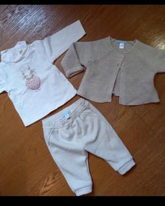 Completo abbigliamento invernale neonata 6 mesi