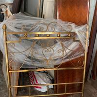 Letto singolo in ottone